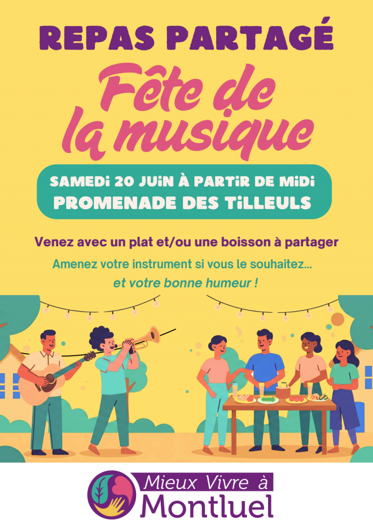 Affiche fête de la musique 2026